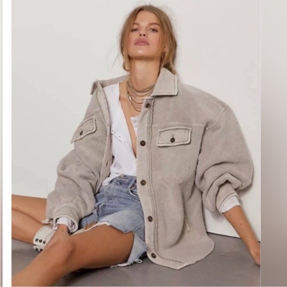 Free people ruby jacket size large color stone